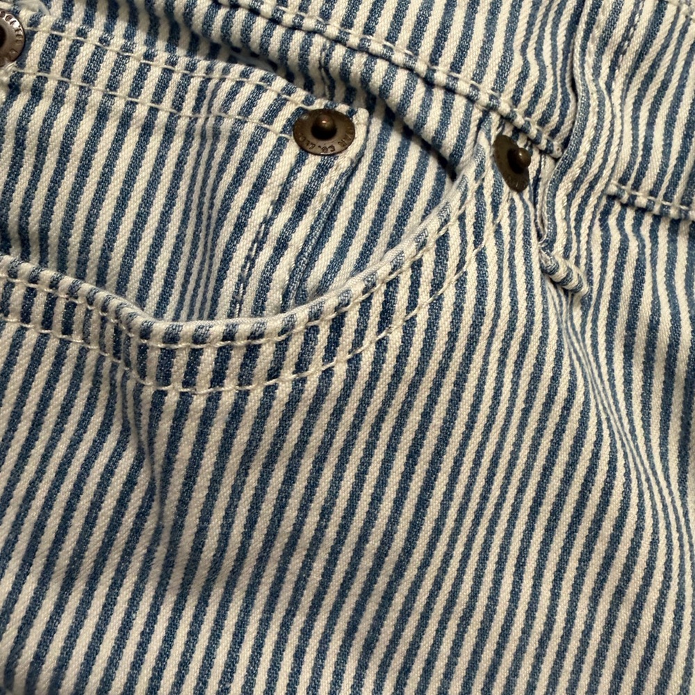 Ralph Lauren Striped Blue and White Women's Jeans - Picture 2 of 5